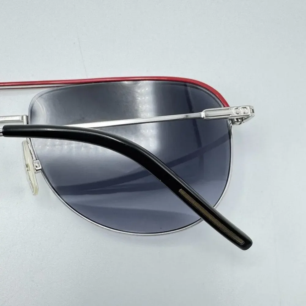 Dior Homme Sunglasses Dior0147S 010JJ Palladium Black Red Aviator Gradient Lens